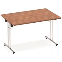 Impulse Rectangular Folding Meeting Table, 1200mm, Walnut