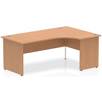 Impulse 1800mm Corner Desk, Right Hand, Panel End Leg, Oak