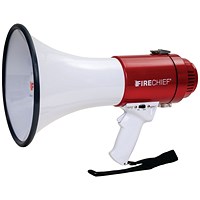 Firechief Megaphone, 25W with Built-in Microphone