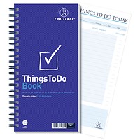 Challenge Wirebound Things to do Today Book, Perforated, 280x141mm, 115 Pages