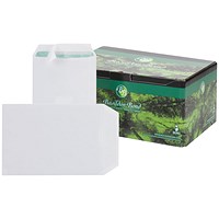 Basildon Bond Recycled C5 Pocket Envelopes, White, Peel and Seal, 120gsm, Pack of 500