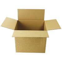 Single Wall Corrugated Dispatch Cartons, W305xD254xH254mm, Brown, Pack of 25
