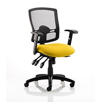 Portland 3 Operator Chair, Mesh Back, Senna Yellow
