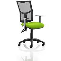 Eclipse Plus II Mesh Back Operator Chair, Myrrh Green, With Height Adjustable Arms