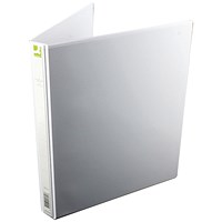 Q-Connect Presentation Ring Binder, A4, 4 D-Ring, 15mm Capacity, White, Pack of 6