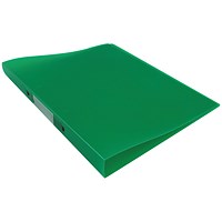 Q-Connect A4 Ring Binder, 2 O-Ring, 25mm Capacity, Frosted Green
