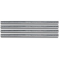 Q-Connect Steel Risers, 123mm Clearance, Silver, Pack of 4