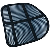 Q- Connect Mesh Back Support - Black
