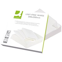 Q-Connect Lint Free Wipes, Pack of 100