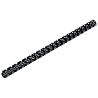 Q-Connect Binding Combs, 16mm, Black, Pack of 50