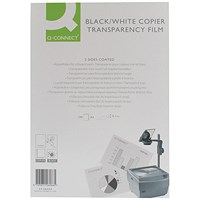 Q-Connect A4 Clear Over Head Projector Film - Pack of 100