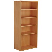 First Tall Bookcase, 4 Shelves, 1800mm High, Beech