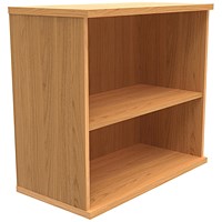 Polaris Desk High Bookcase, 1 Shelf, 730mm High, Beech