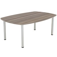 Jemini Boardroom Table, 1800mm, Grey Oak