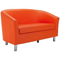 Jemini Tub Polyurethane Sofa, Orange