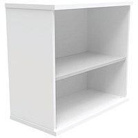Astin Desk High Bookcase, 1 Shelf, 730mm High, White