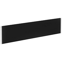 Impulse Bench Desk Screen, 1200mm Wide, Black with White Frame