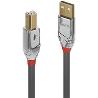 Lindy Cromo Line USB 2.0 Type A to B Cable 5m Grey
