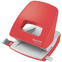Leitz Recycle NeXXt Hole Punch, 30 Sheets, Red
