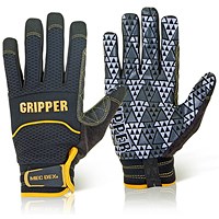 Mec Dex Rough Gripper Mechanics Gloves, Multicoloured, Large