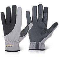 Mec Dex Touch Utility Mechanics Gloves, Grey & Black, Small