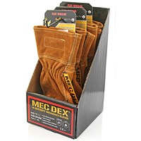 Mec Dex Flux Welder Mechanics Gloves, Black & Brown, Large