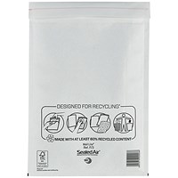 Mail Lite Bubble Postal Bag, F/3 220x330mm, White, Pack of 50