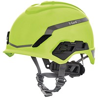MSA V-Gard H1 Non Vented Helmet, Lime Green