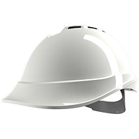 MSA V-Gard 200 Vented Safety Helmet, White