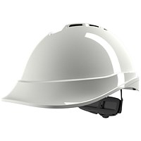 MSA V-Gard 200 Vented Fas-Trac Safety Helmet, White