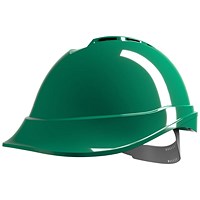 MSA V-Gard 200 Vented Safety Helmet, Green