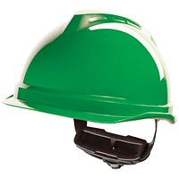 MSA V-Gard 520 Peakless Safety Helmet, Green
