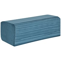 Raphael 1-Ply Z Fold Hand Towels, Blue, Pack of 3000