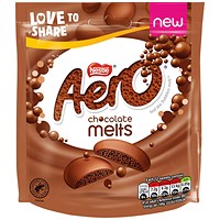 Nestle Aero Melts Milk Chocolate Pouch, 92g