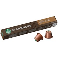 Starbucks House Blend Lungo Nespresso Coffee Pods, Pack of 10