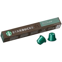 Starbucks Pike Place Roast Lungo Nespresso Coffee Pods, Pack of 10