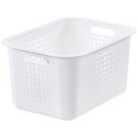SmartStore Recycled Basket , 13 Litres, White