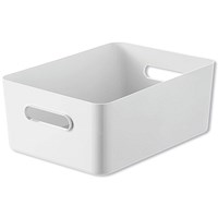 SmartStore Compact Medium Storage Box, 15.4 Litres, White