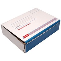 GoSecure Post Box, W318xD224xH80mm, White and Blue, Pack of 20