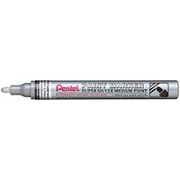 Pentel Paint Marker Medium Silver (Pack of 12)