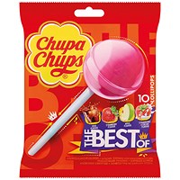 Chupa Chups The Best Of Lollipops Bag, Pack of 10