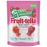 Fruit-tella Fruit First Soft Gummies, Raspberry and Strawberry, 140g , Pack of 12