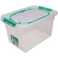 StoreStack Storage Carry Box, 13 Litres, Clear