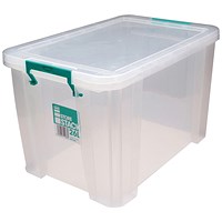 StoreStack Storage Box, 26 Litres, Clear