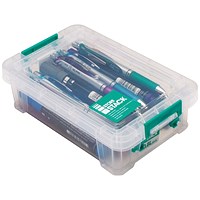 StoreStack Storage Box, 0.8 Litres, Clear