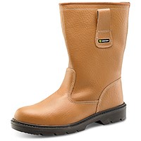 Beeswift Rigger Lined Boots, Tan, 10
