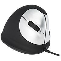 R-GO HE Right Hand Ergonomic Large Mouse, Wired, Black