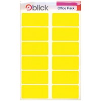 Blick Labels in Office Packs 25mmx50mm Yellow (Pack of 320) RS020158
