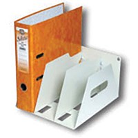Rotadex 3-Section Lever Arch Filing Rack A4 Smoke White
