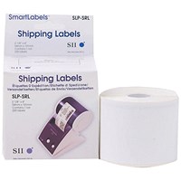 Seiko SLP-SRL Address Labels, Black on White, 54x101mm, 220 Labels Per Roll